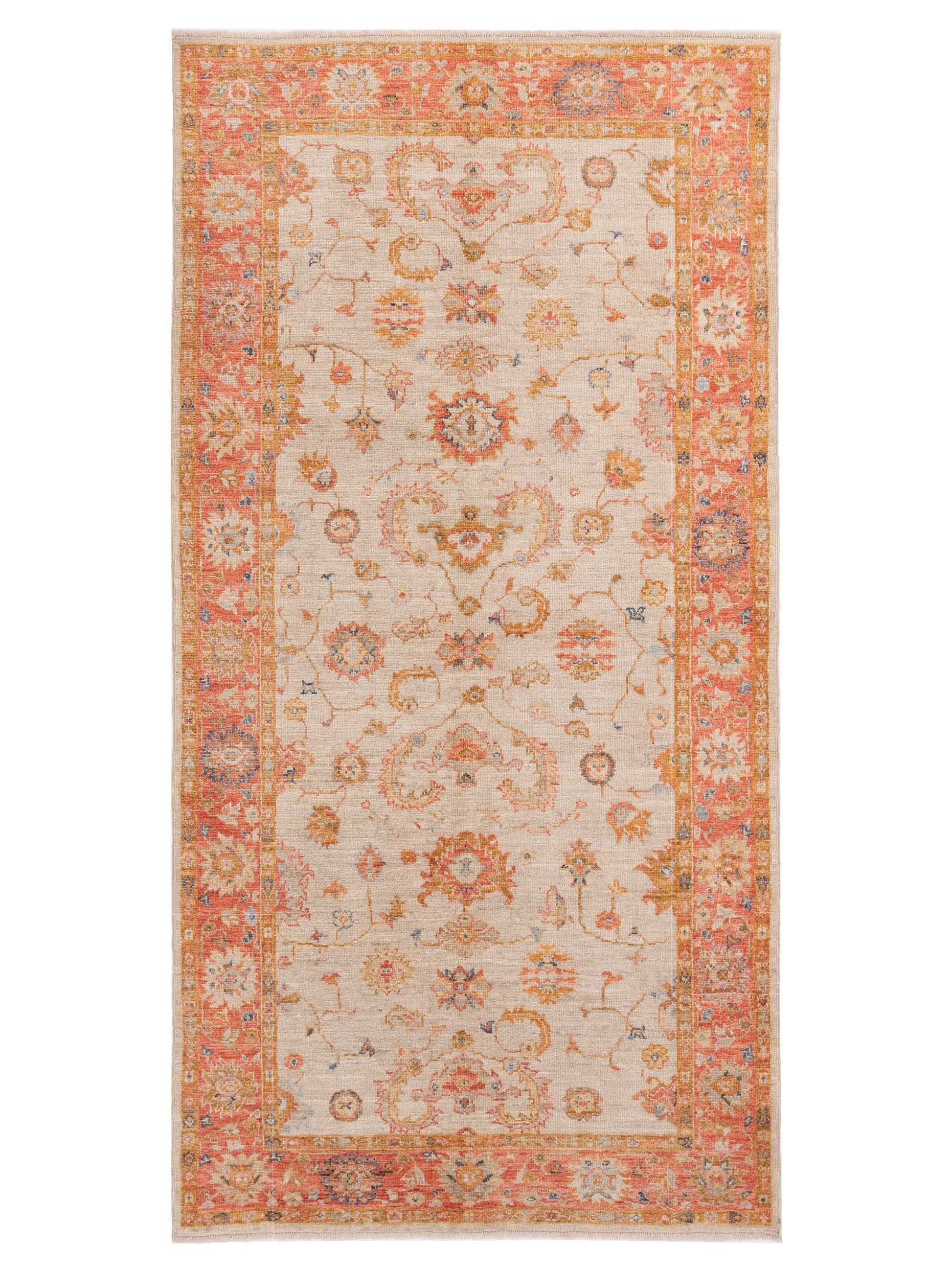 Anadol Angora Oushak  Ivory Red Traditional