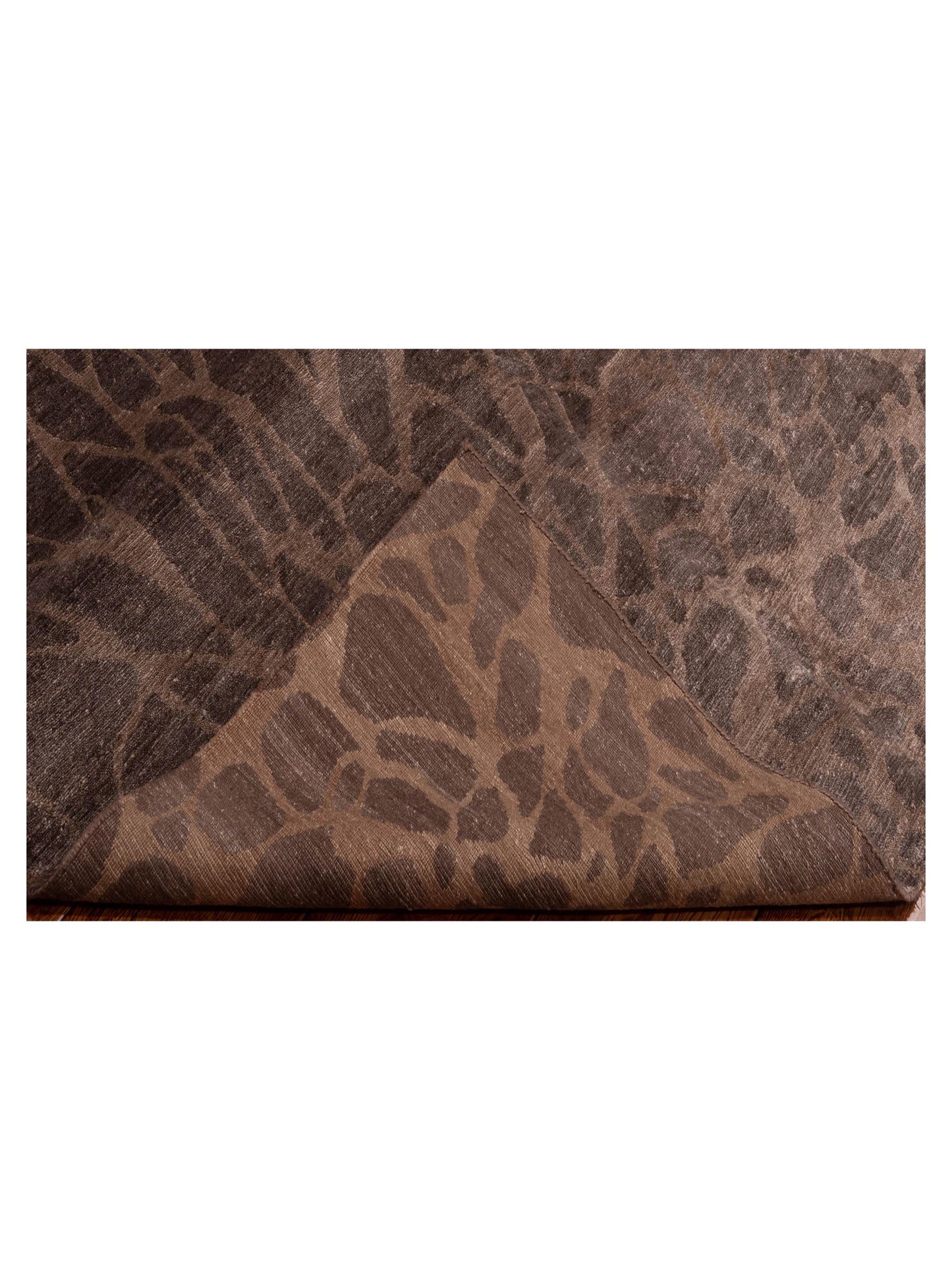 Tibetino 119741 Brown Brown 6.1x9 Hand Knotted Rug