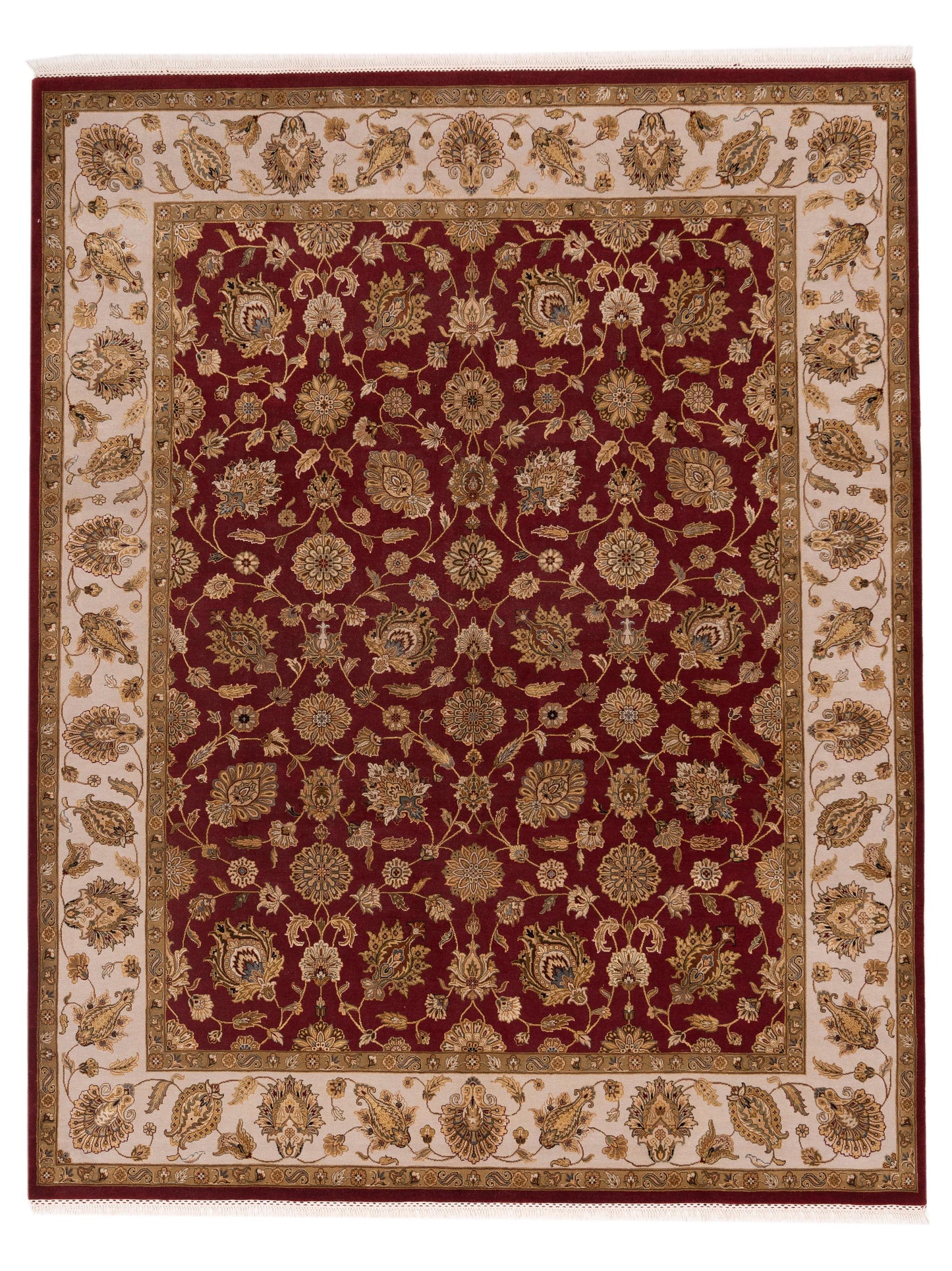 Rajpur Imperial Silk  Red Ivory Traditional