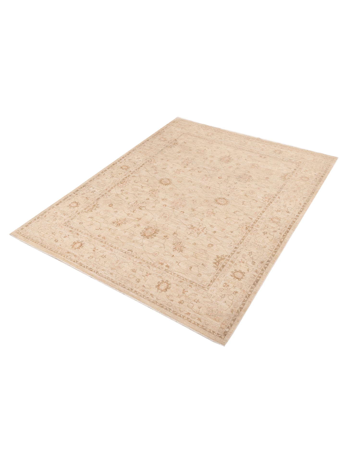 Sultan 116457 Ivory Ivory 8x10.5 Hand Knotted Rug
