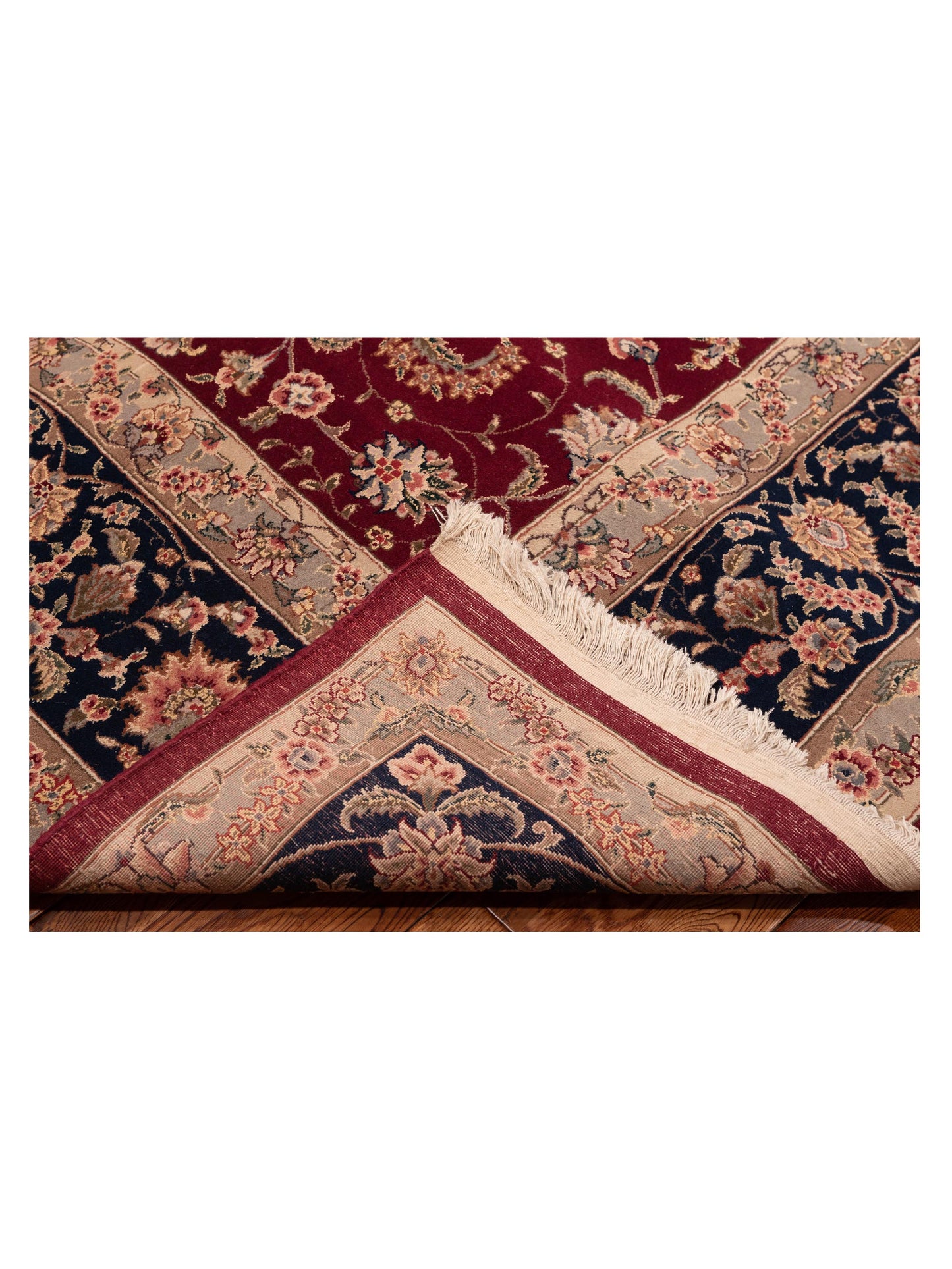 Magnolia 121085 Red Navy 9.1x12.9 Hand Knotted Rug