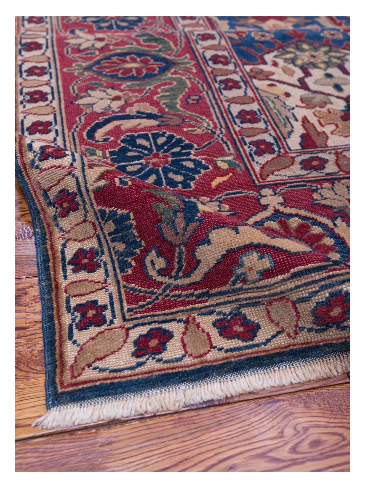 Antique Loom 104529 Navy Rust 10.2x13.3 Hand Knotted Rug