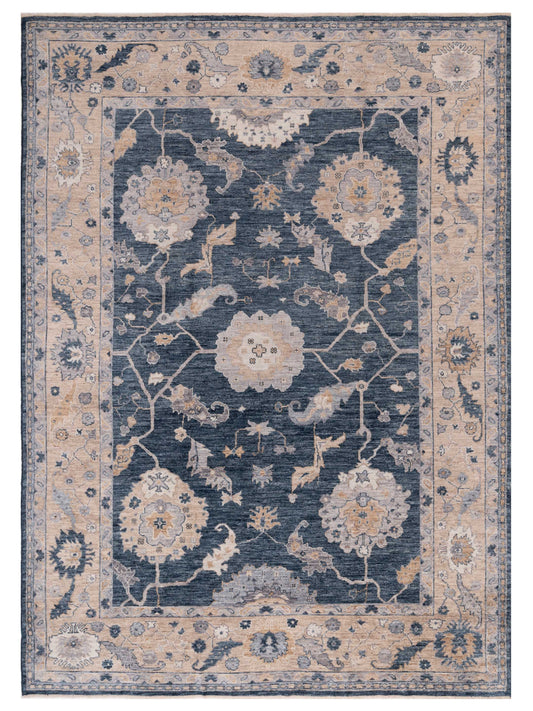 Anadol Angora Oushak  Blue Cream Traditional
