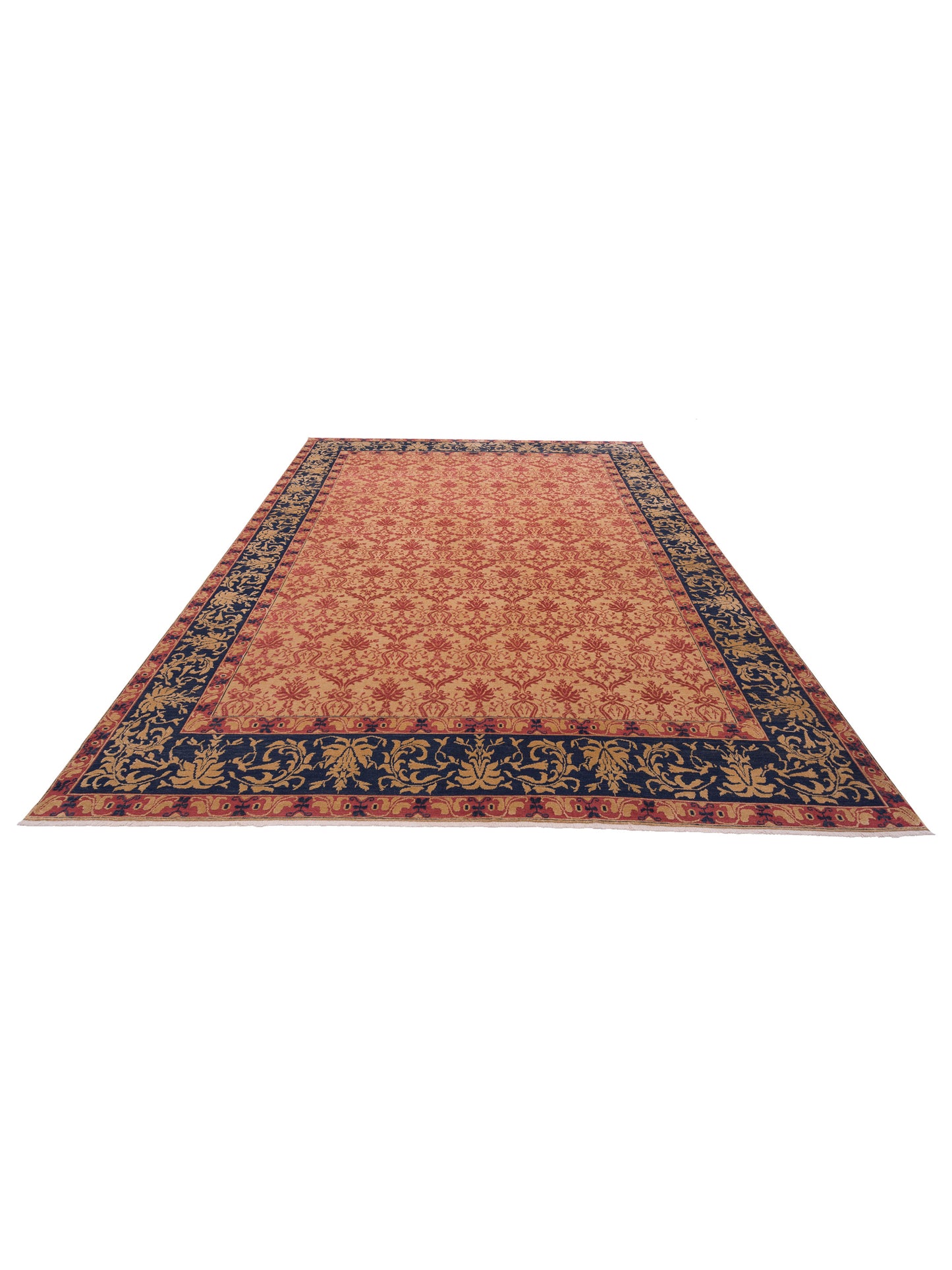 Antique Loom 107925 Camel Navy 10.2x13.7 Hand Knotted Rug