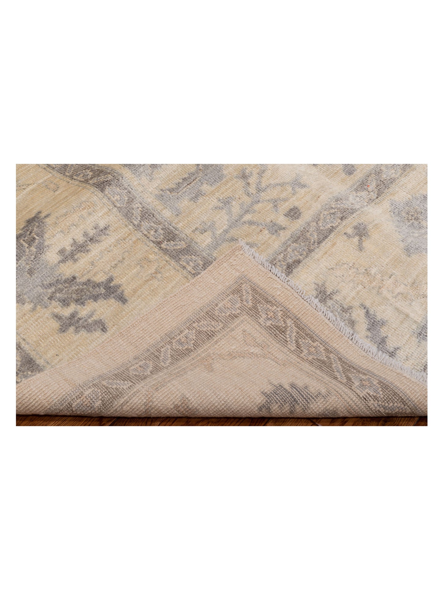 Anadol Oushak 125941 Ivory Ivory 9x11.9 Hand Knotted Rug
