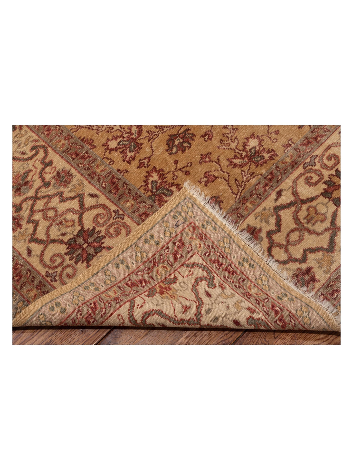 Antique Loom 107958 Gold Ivory 8.3x10.9 Hand Knotted Rug