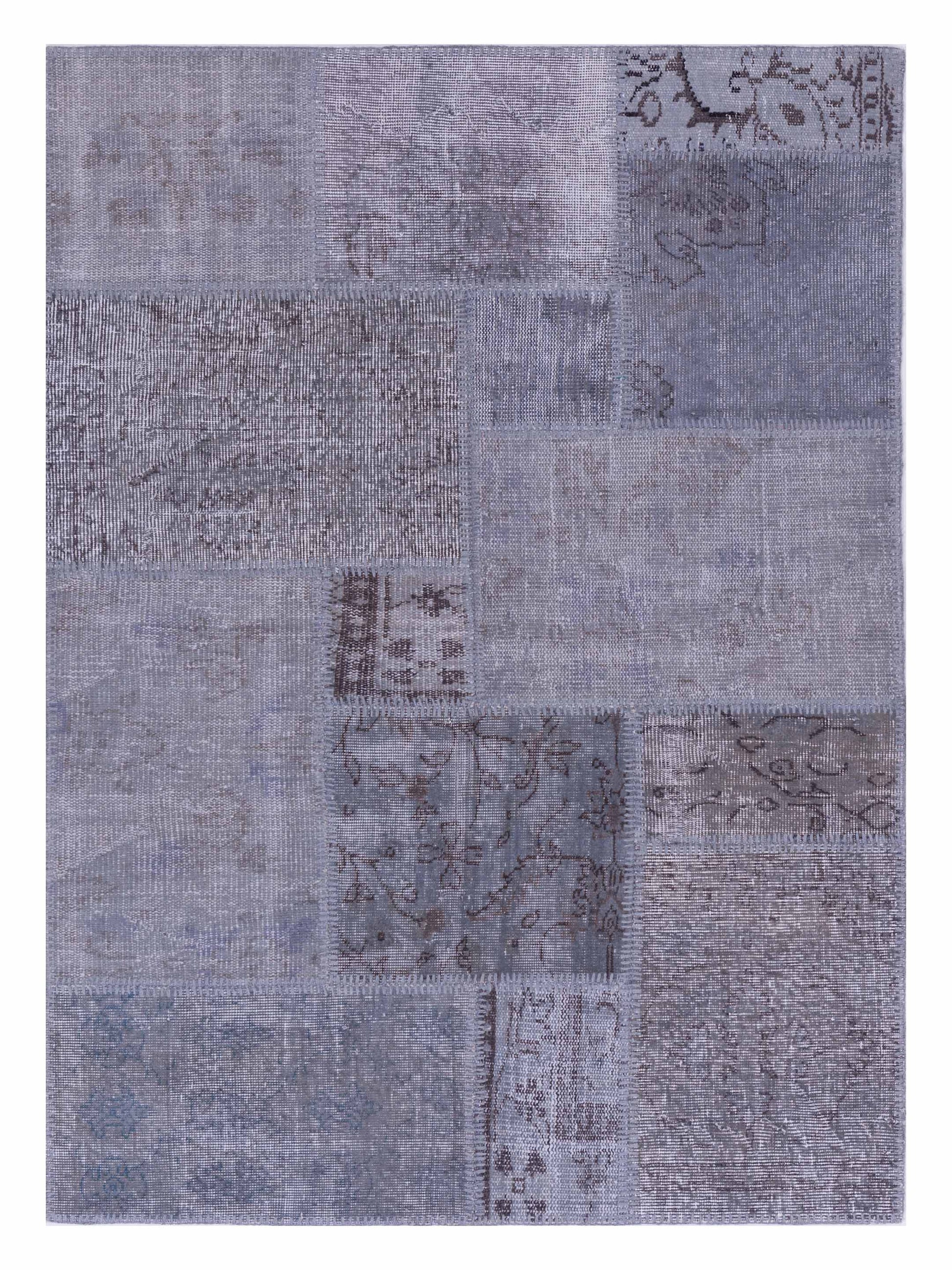 Pasha Turkish Vestige Patchwork  Gray  Contemporary