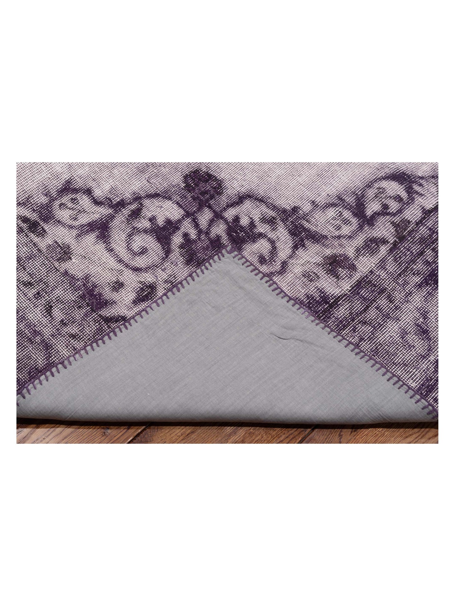 Turkish Vestige Patchwork 146025 Purple 10x13.11 Hand Knotted Rug