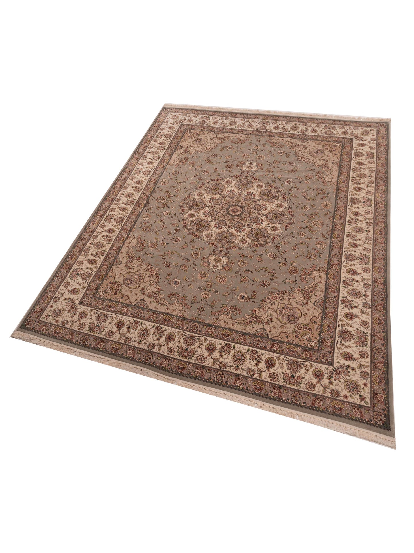 Magnolia 109580 Silver Ivory 9.2x12.2 Hand Knotted Rug