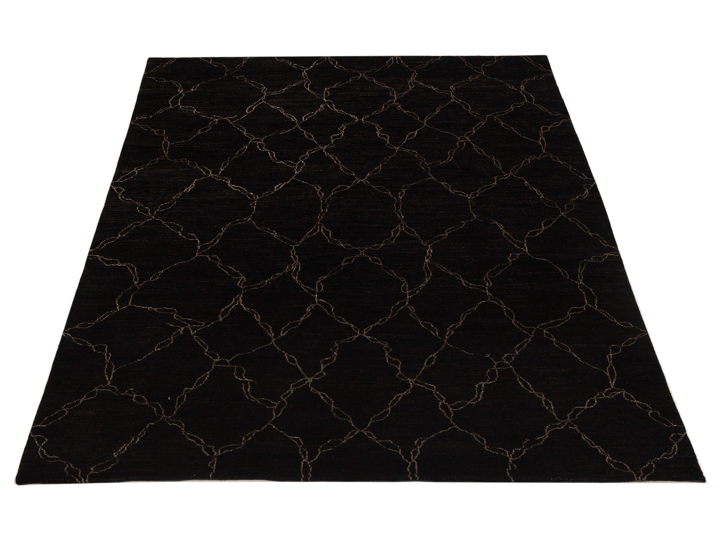 Tibetino 153999 Black Black 7.10x10.4 Hand Knotted Rug