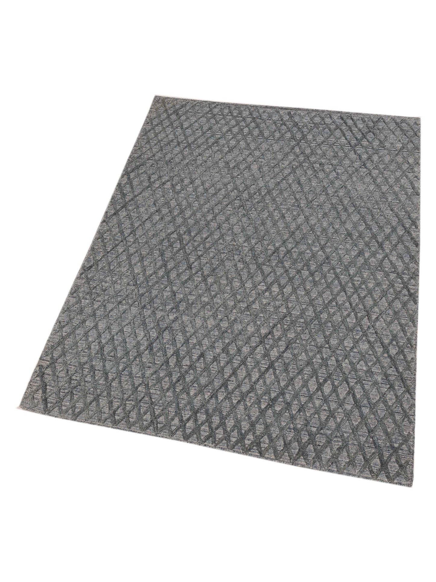 Himalayan 142599 Blue Gray 4.2x6.1 Hand Knotted Rug