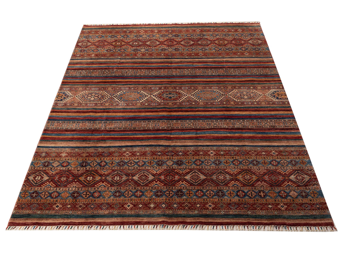Khorjin 156146 Multi Multi 9x11.11 Hand Knotted Rug