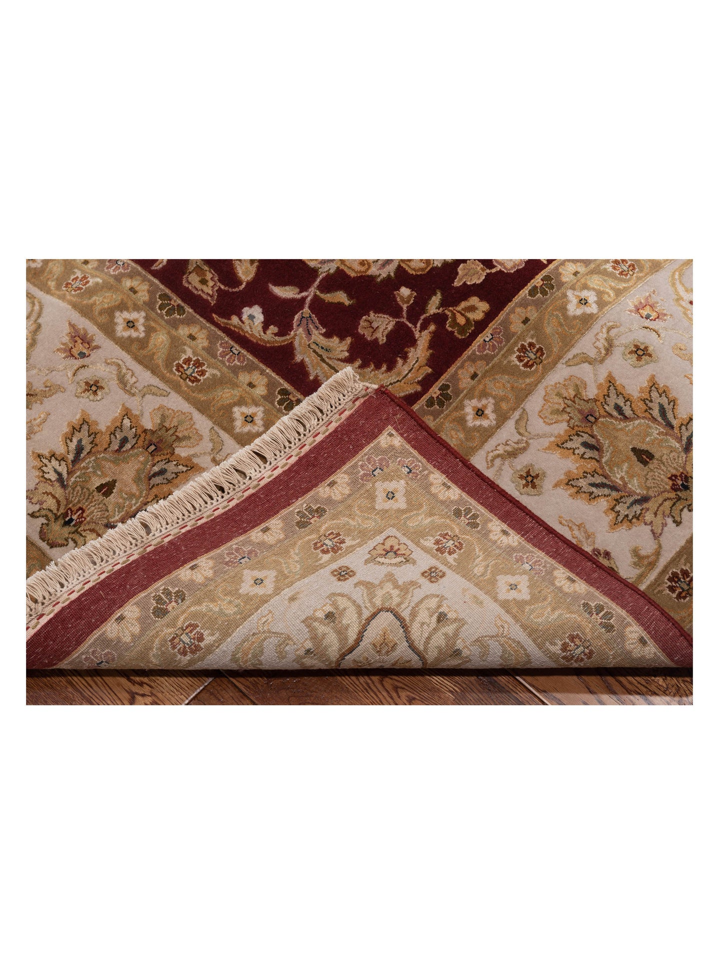 Imperial Silk 135510 Red Beige 9.2x12.1 Hand Knotted Rug