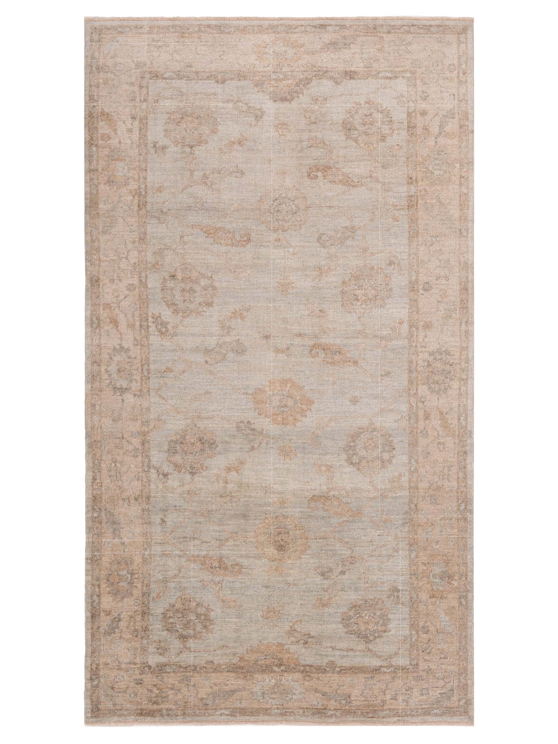 Anadol Angora Oushak  Ice Blue Beige Traditional