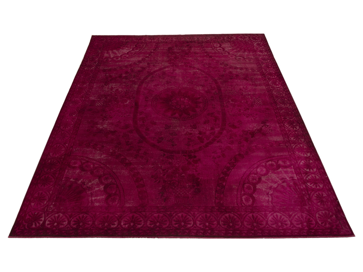 Vintage 150813 Red 11.11x14.9 Hand Knotted Rug