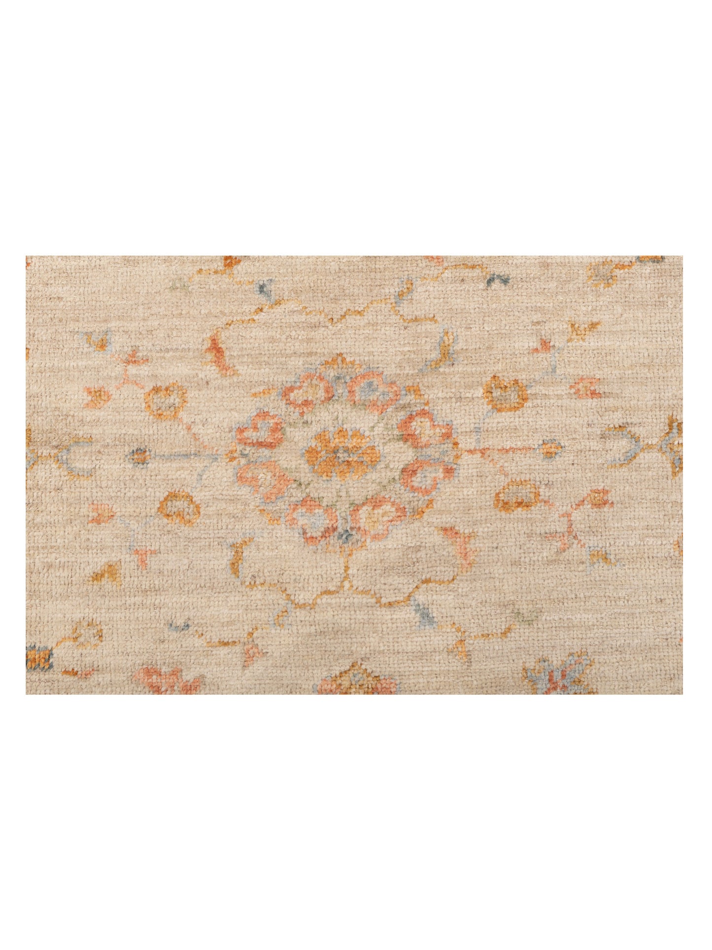 Angora Oushak 149785 Ivory Silver 8.3x9.9 Hand Knotted Rug