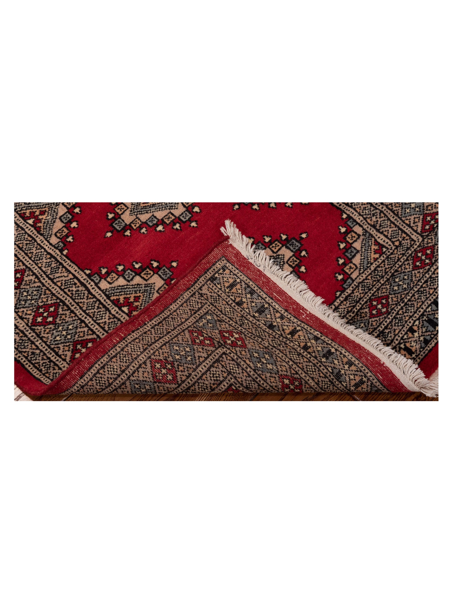 Bokhara 146604 Red Silver 2.7x4.4 Hand Knotted Rug