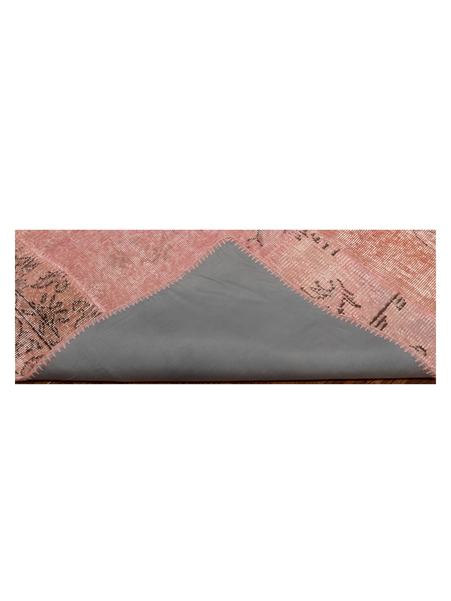 Turkish Vestige Patchwork 149175 Pink 10x13.11 Hand Knotted Rug