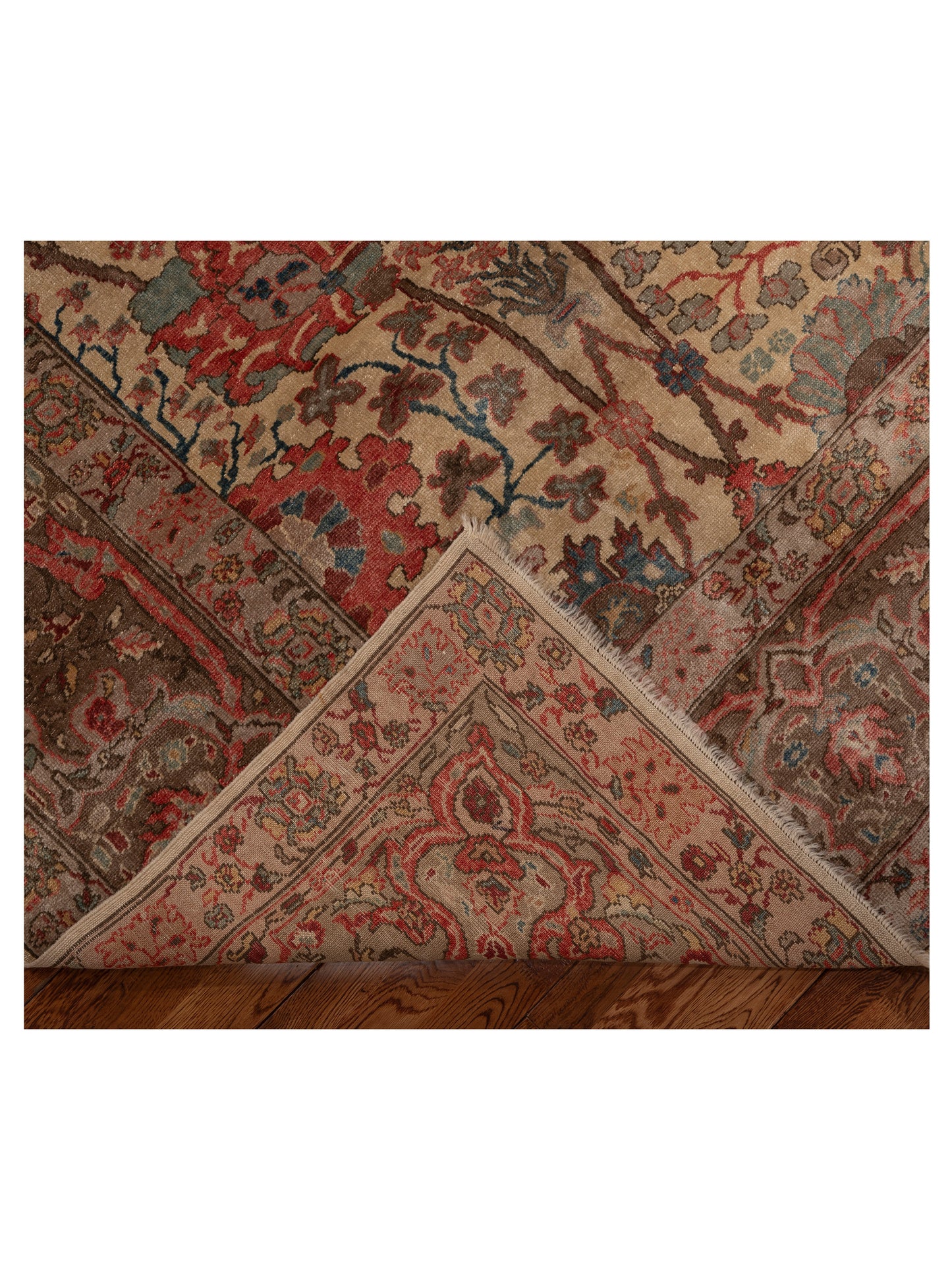 Antique Loom 107966 Beige Brown 9.3x11.9 Hand Knotted Rug
