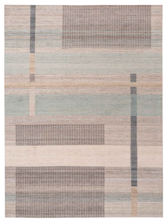 Rajpur Aurore  Brown Green Contemporary