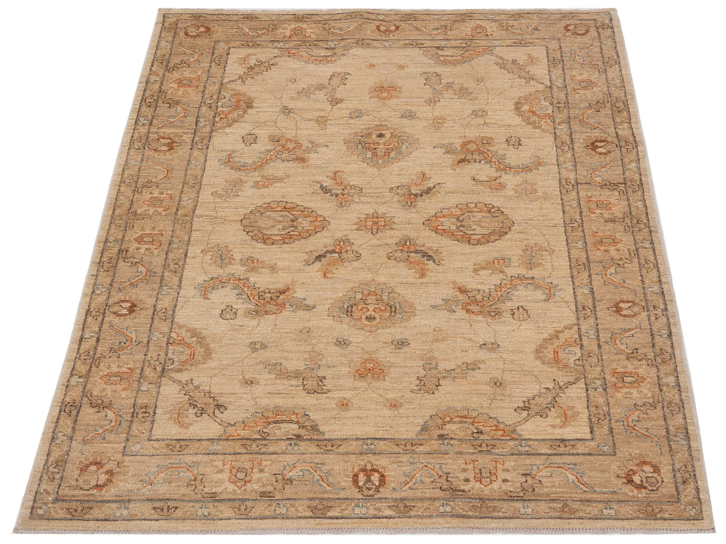 Sultan 116455 Ivory Gold 3.10x5.8 Hand Knotted Rug
