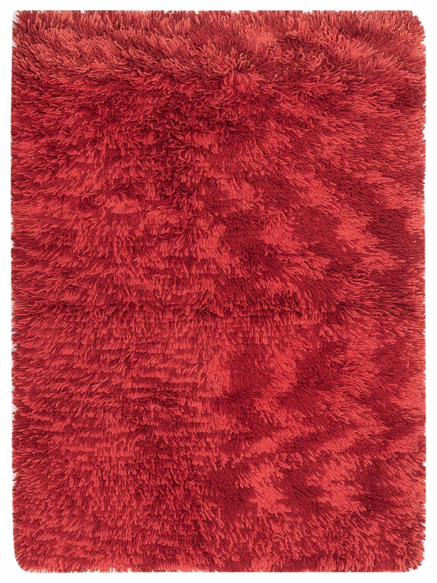 Bergamo Shaggy  Red  Contemporary