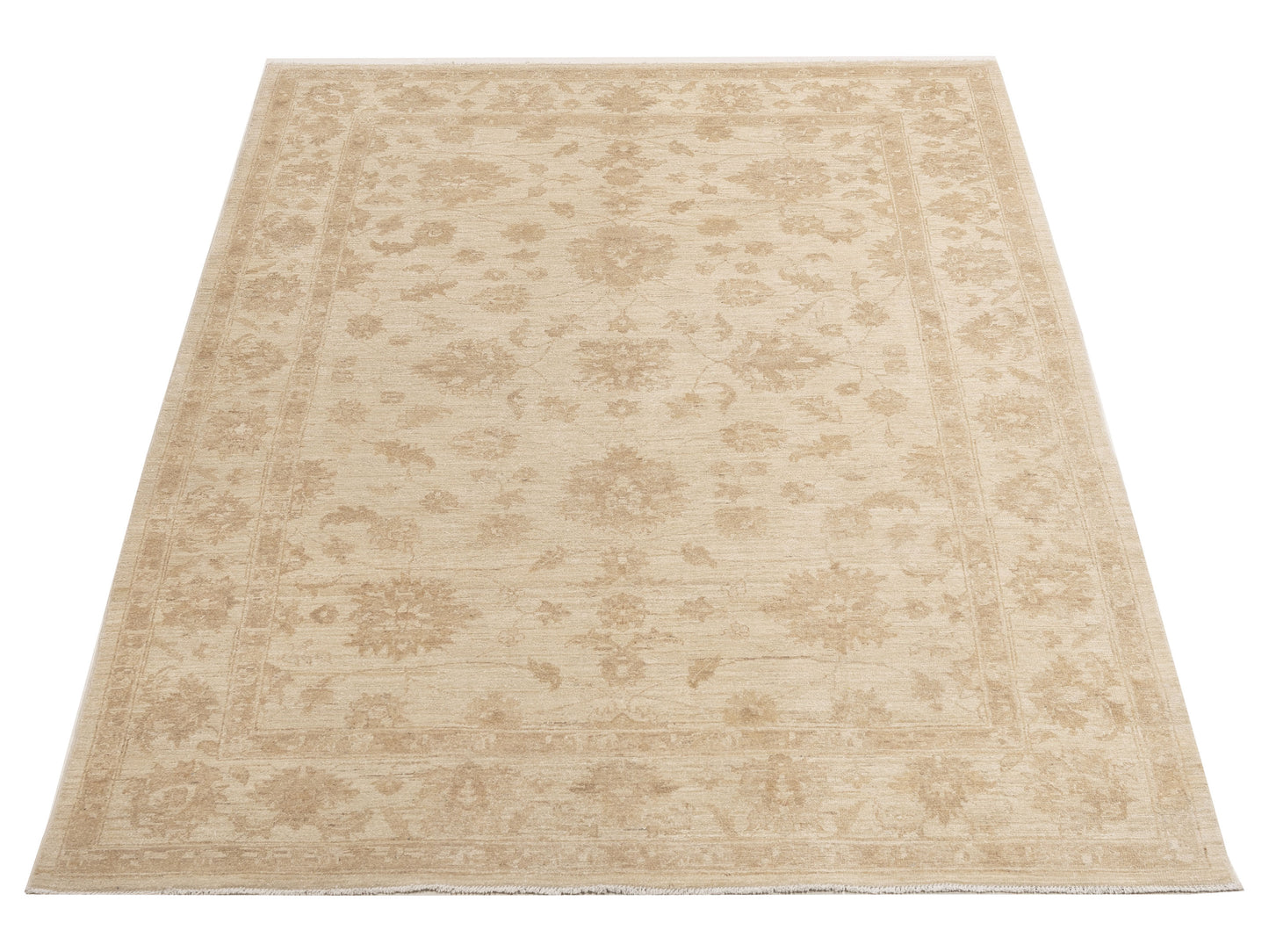 Sultan 116804 Ivory Ivory 6.3x8.9 Hand Knotted Rug