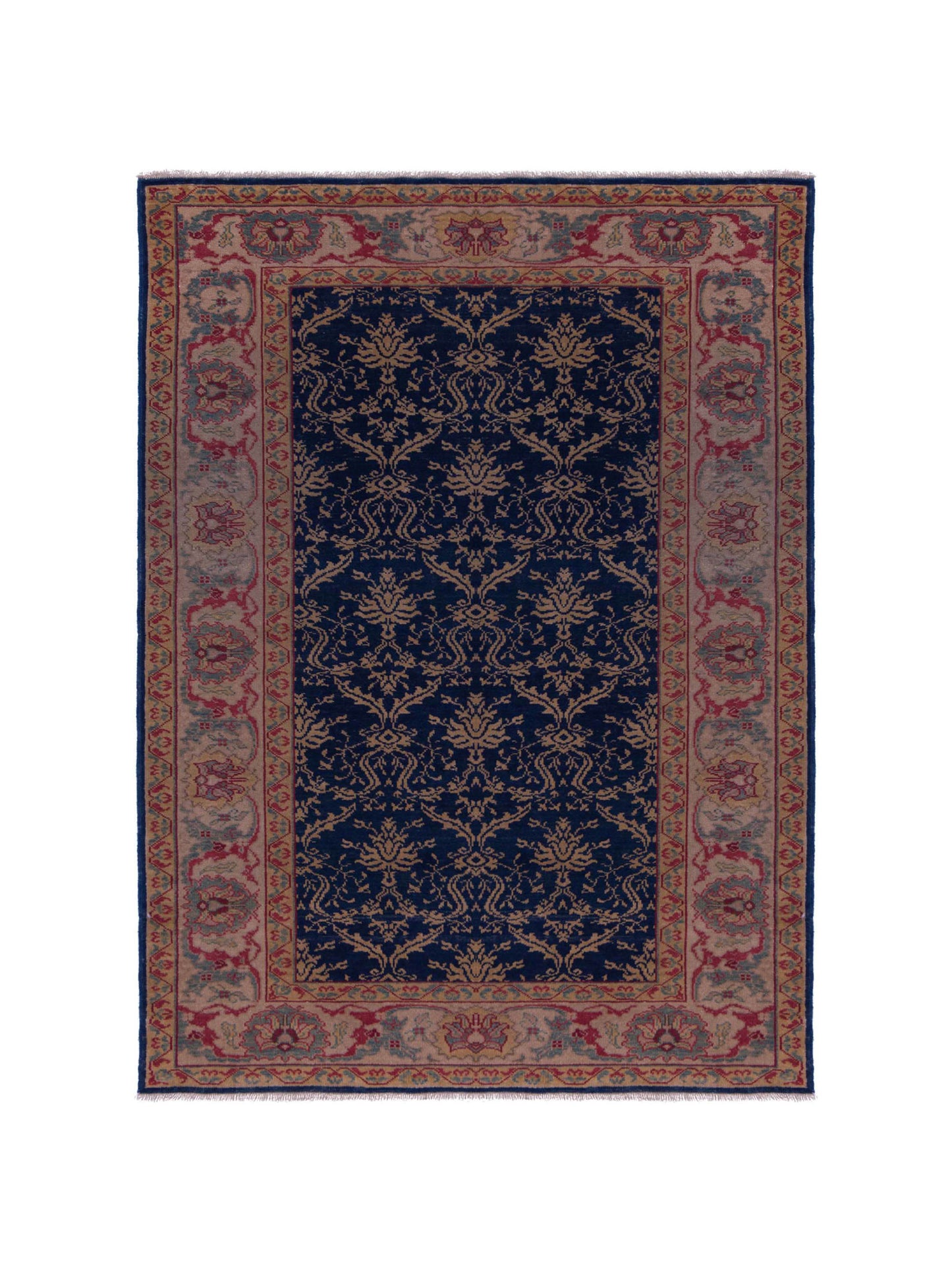 Pasha Antique Loom  Navy Beige Transitional