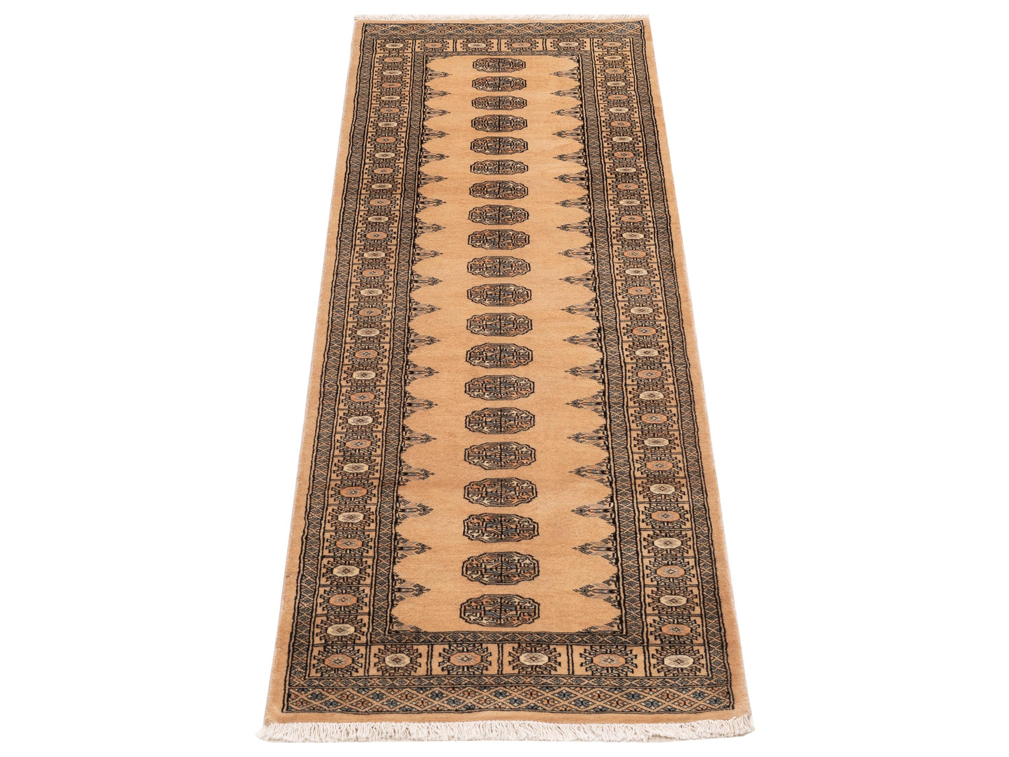 Bokhara 153427 Beige Beige 2.8x9.8 Hand Knotted Rug