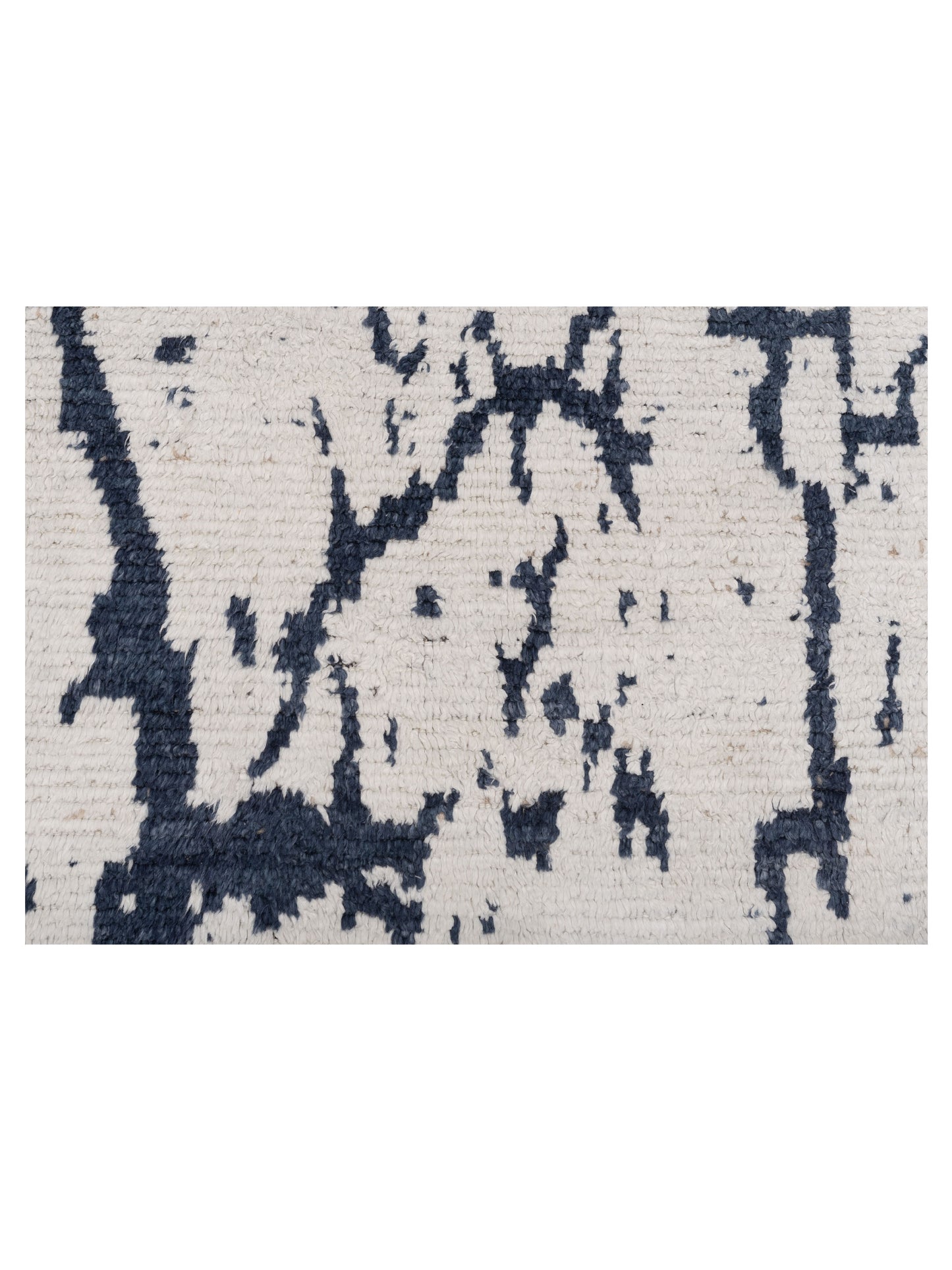 Atlas 150434 Ivory Black 4x6.3 Hand Knotted Rug