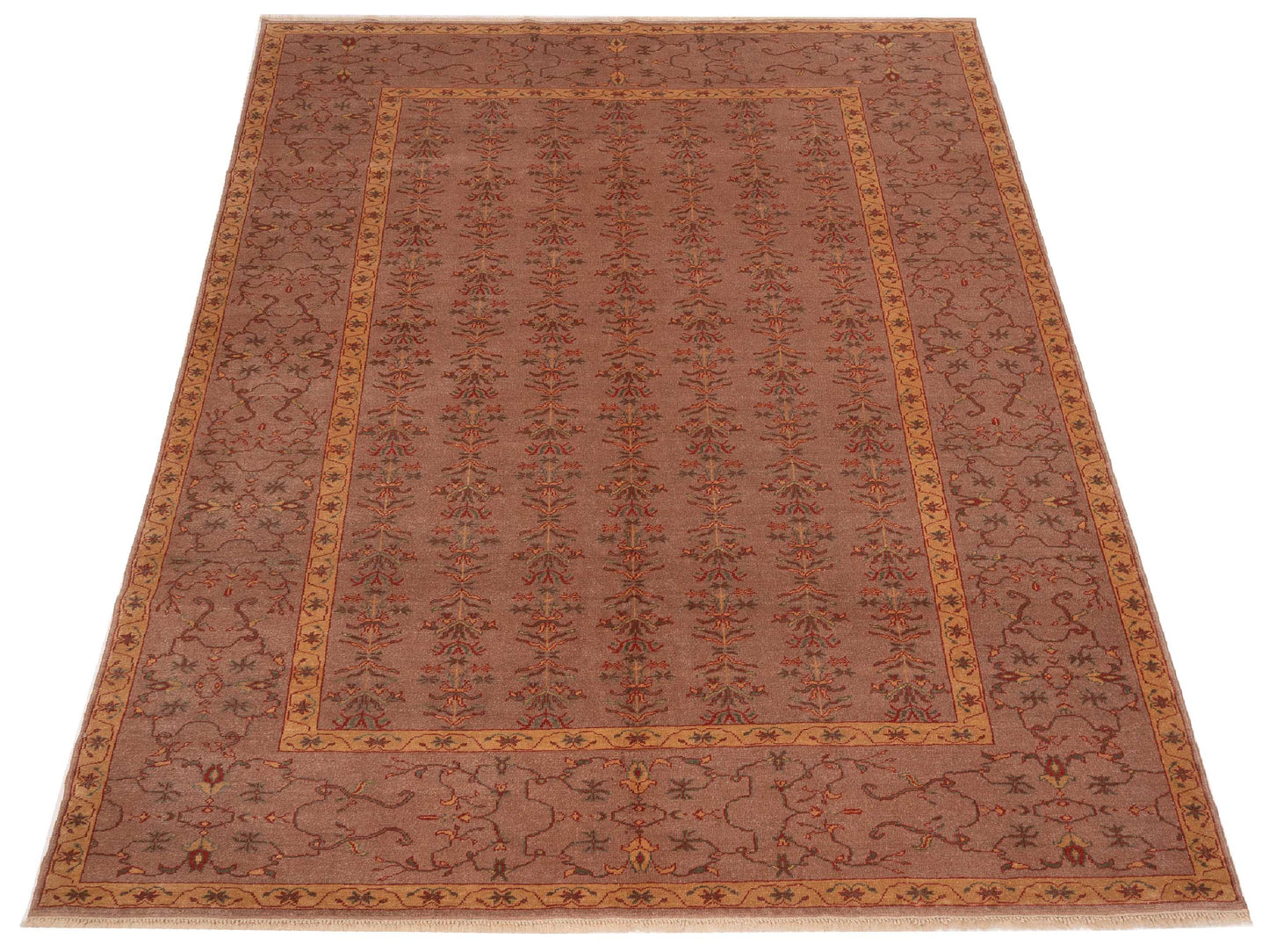 Antique Loom 147463 Purple Purple 6.9x8.11 Hand Knotted Rug