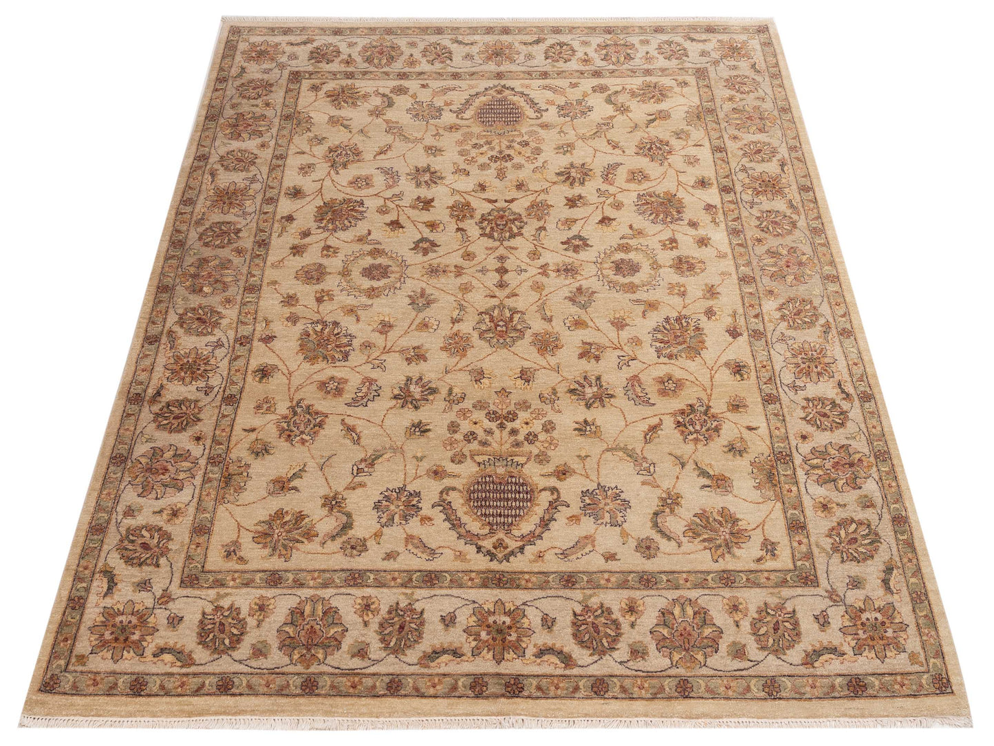 Royal 88084 Ivory Beige 8.2x10.4 Hand Knotted Rug