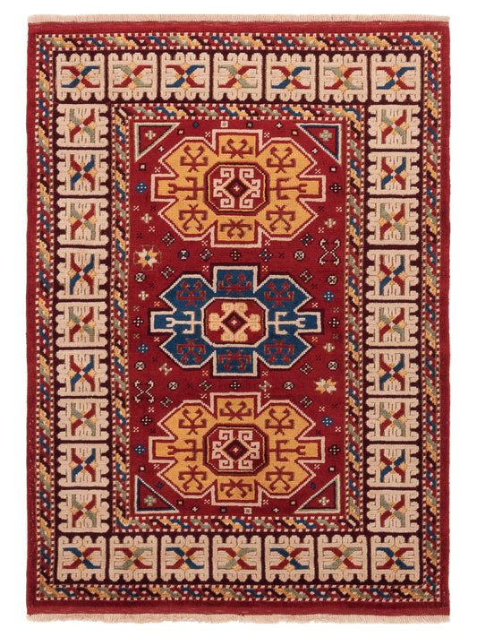 Pasha Turkish Shirwan  Red Ivory Traditional