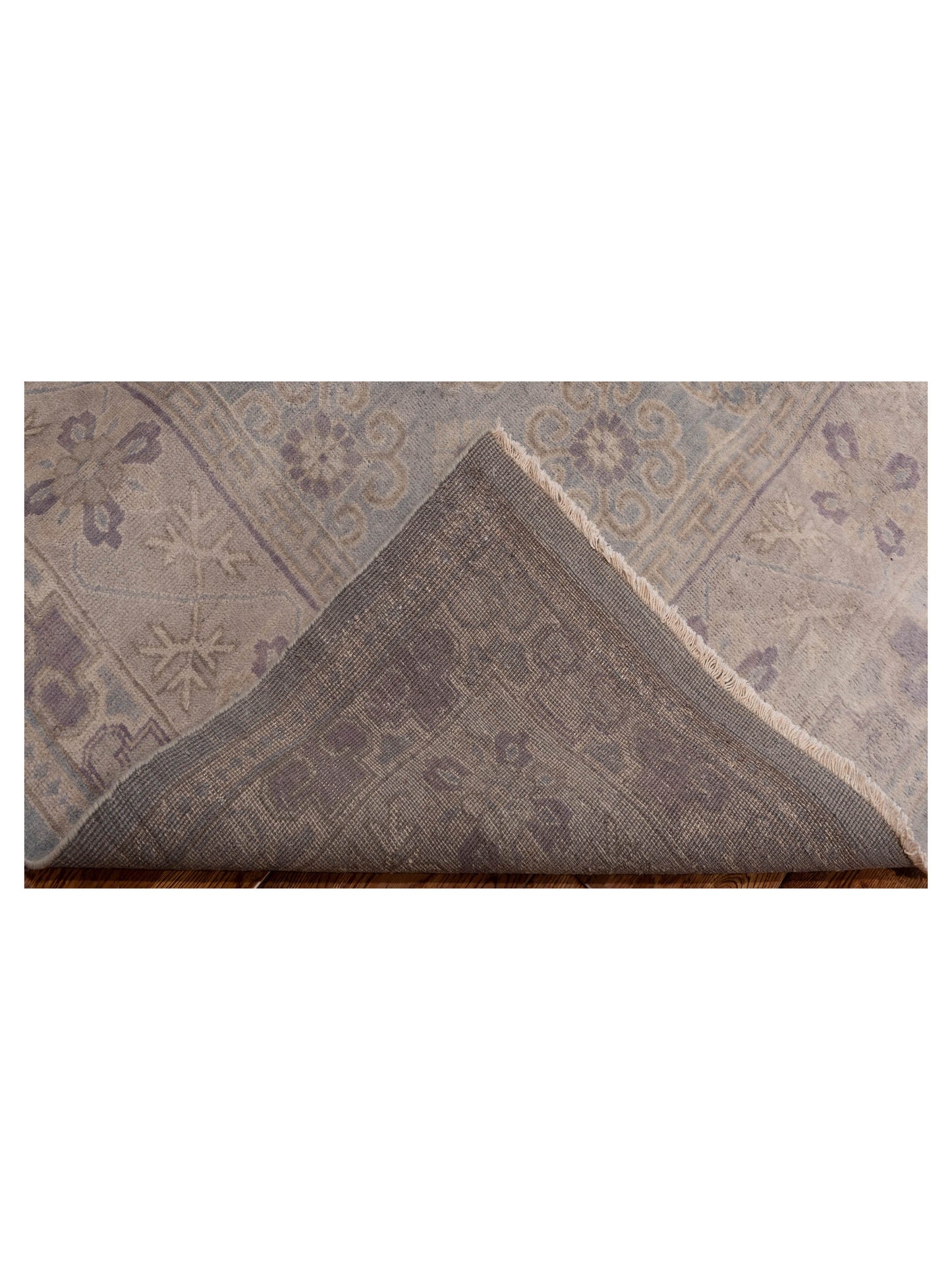Evren 123509 Blue Silver 6.6x8.1 Hand Knotted Rug
