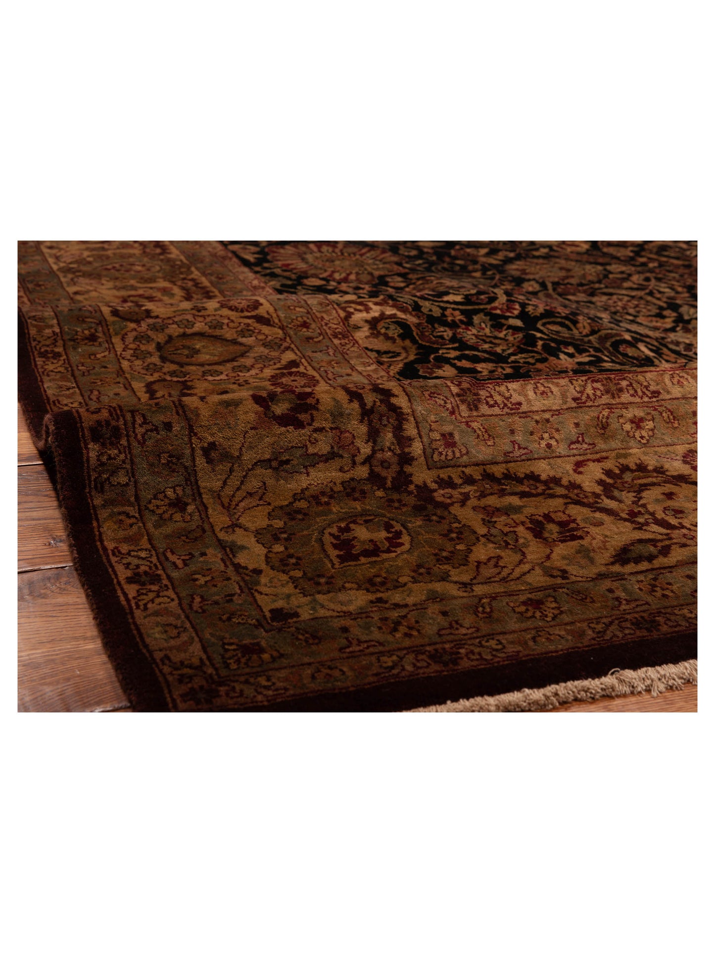 Sivas 82718 Black Gold 8.9x11.11 Hand Knotted Rug