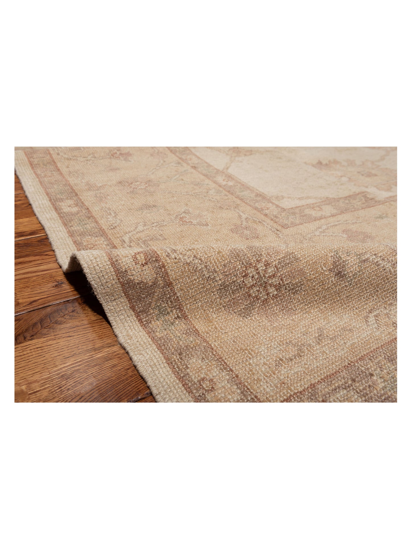 Anadol Oushak 80447 Cream Camel 9.2x11.6 Hand Knotted Rug