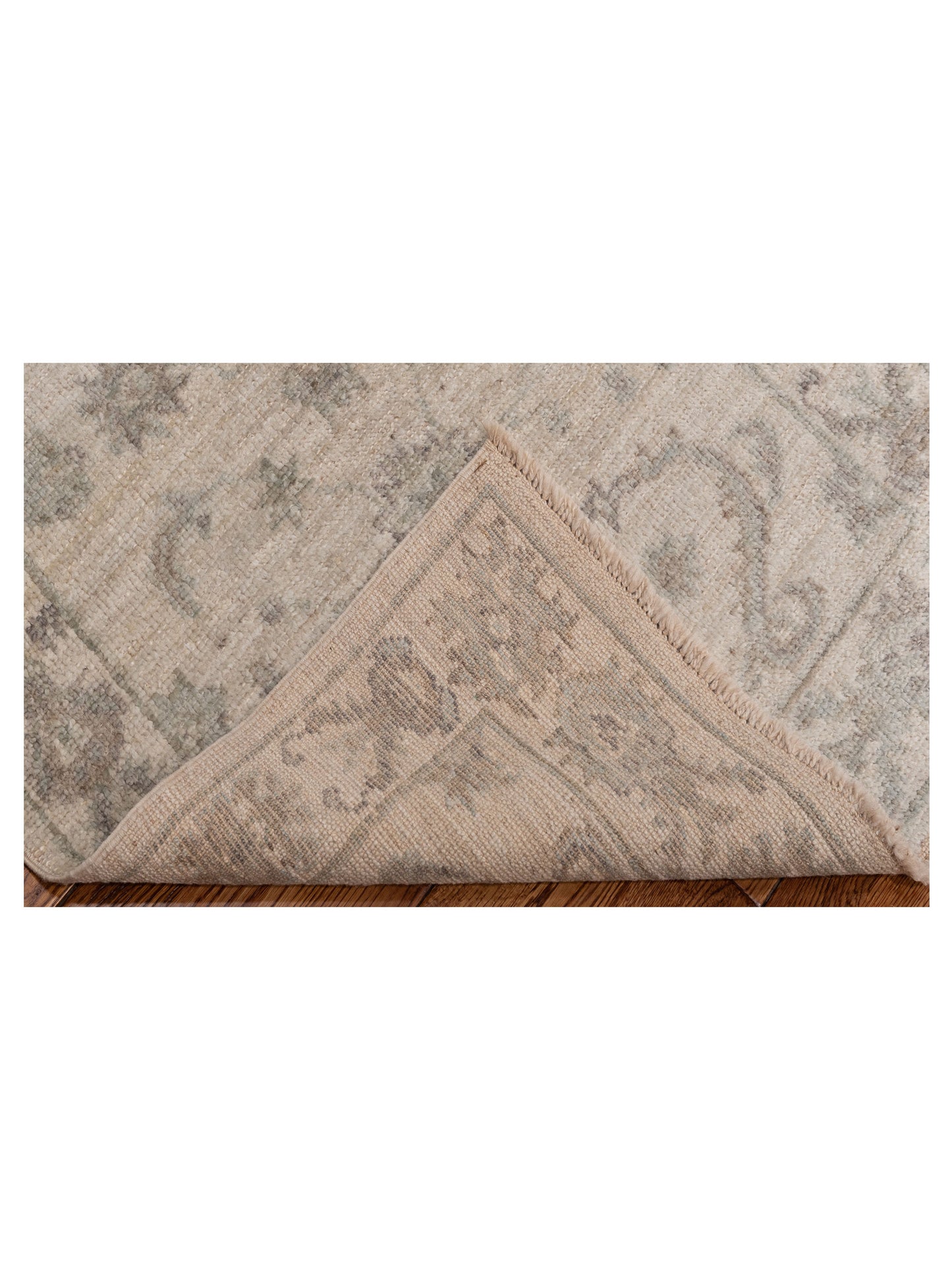 Angora Oushak 150243 Ivory Ivory 2.8x7.11 Hand Knotted Rug