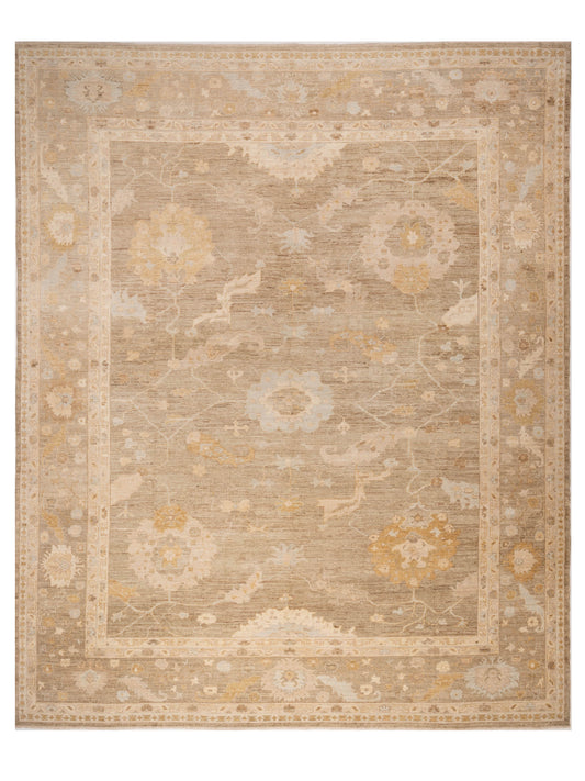 Anadol Angora Oushak  Green Brown Traditional
