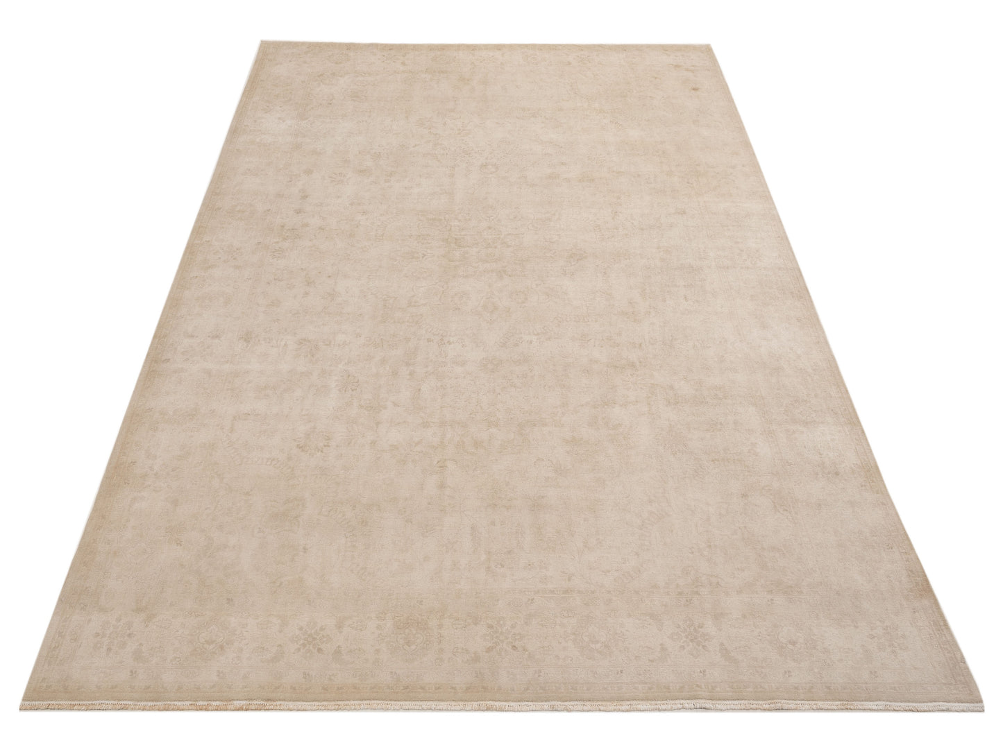 Vintage 122684 Silver 10x14.6 Hand Knotted Rug