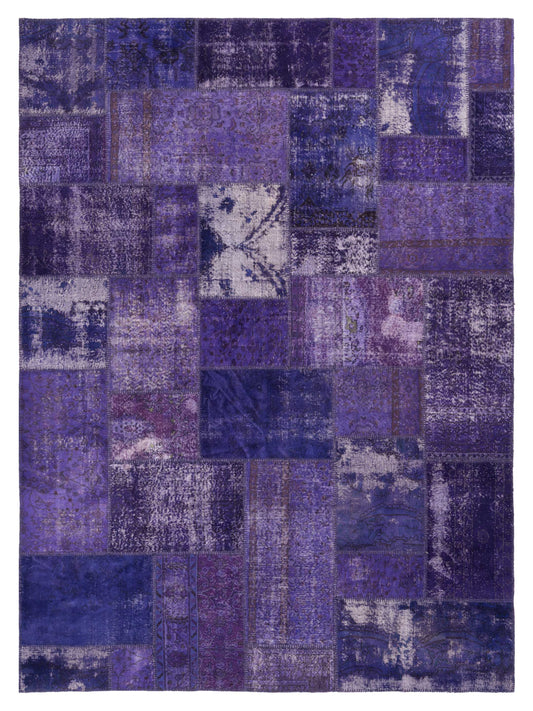 Pasha Turkish Vestige Patchwork  Purple  Contemporary