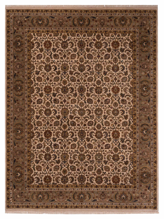 Rajpur Crown  Ivory Light Green Transitional