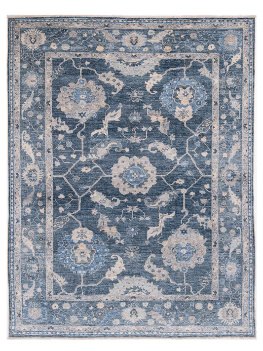Anadol Angora Oushak  Blue Dark Blue Traditional