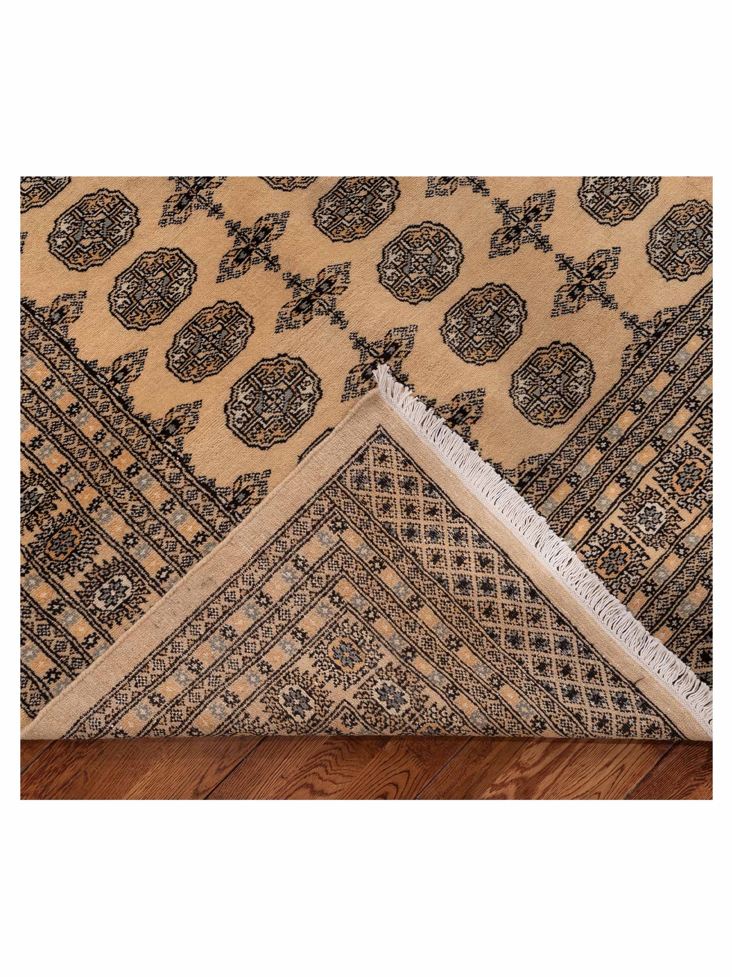 Bokhara 151605 Beige Beige 10.2x13.10 Hand Knotted Rug