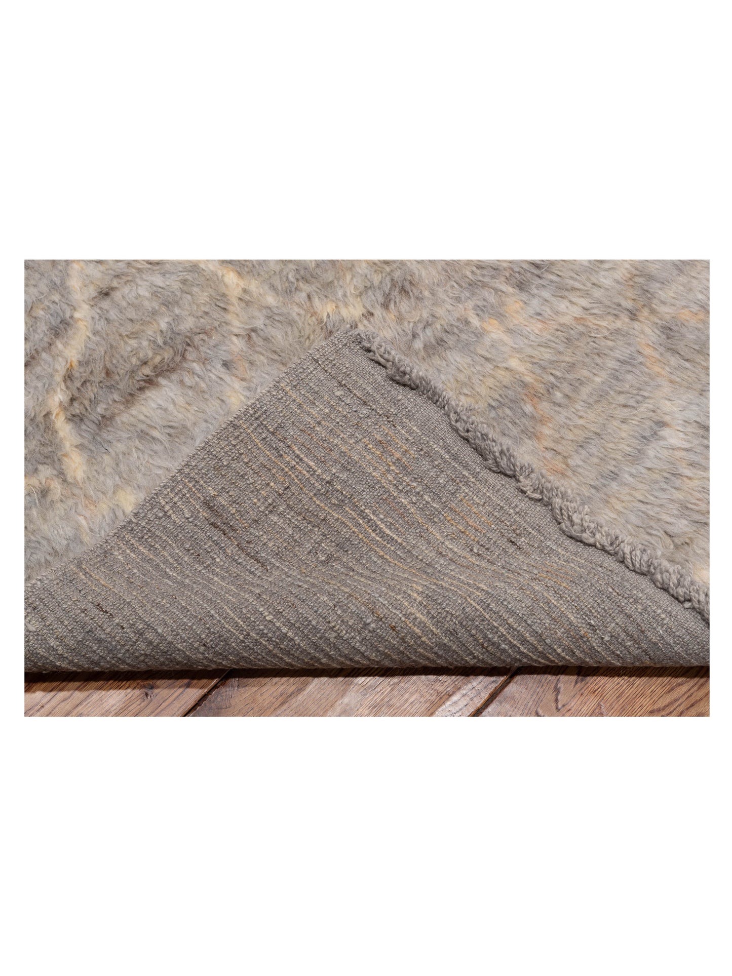 Berber Aspendos Silver Ivory 10.3x14.4 Hand Knotted Rug