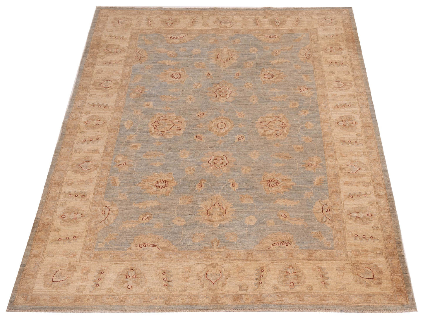 Sultan 119010 Blue Ivory 6x8.4 Hand Knotted Rug
