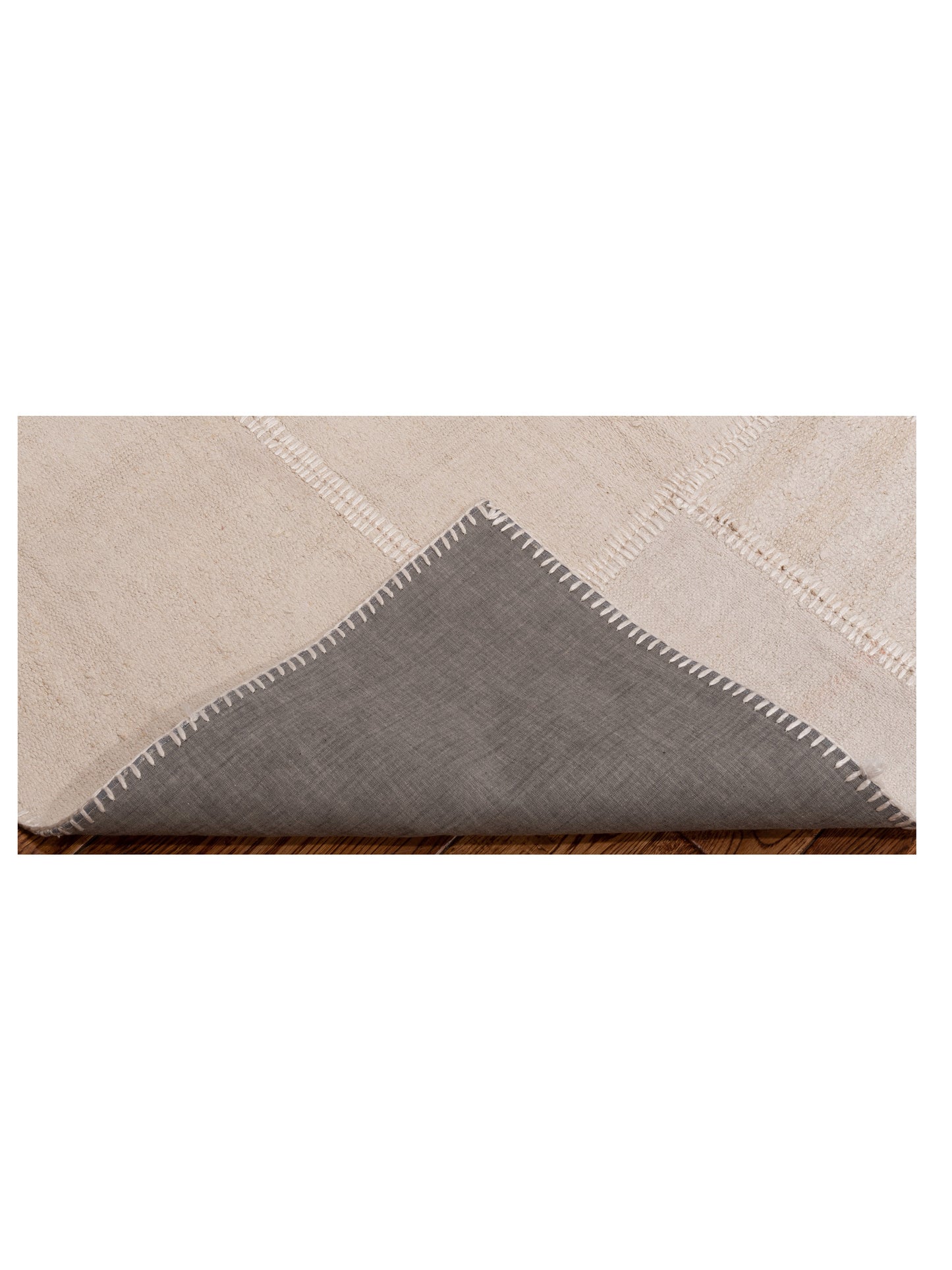 Turkish Vestige Patchwork 127786 Ivory 3.11x5.10 Hand Knotted Rug