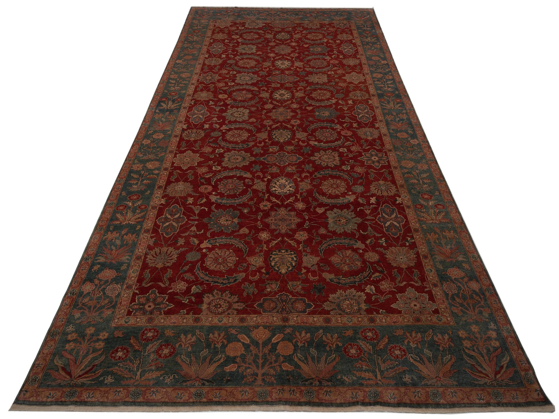 Pasha Antique Loom  Red Blue Traditional