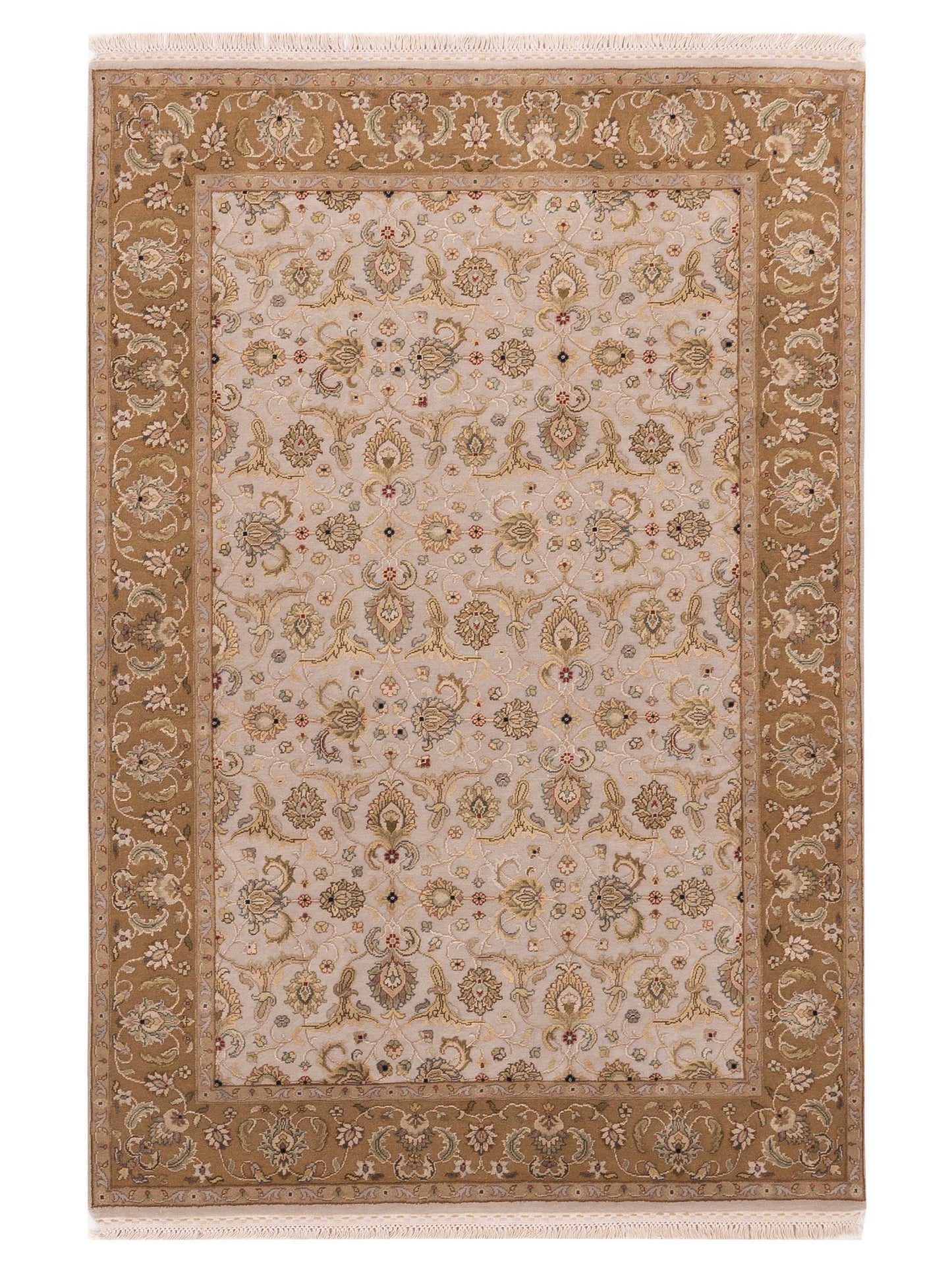 Rajpur Imperial Silk  Ivory Gold Traditional