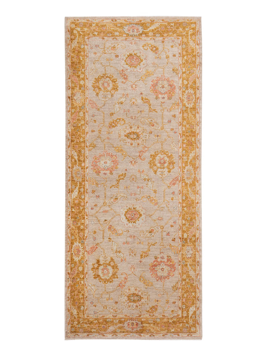 Anadol Angora Oushak  Camel Mustard Traditional