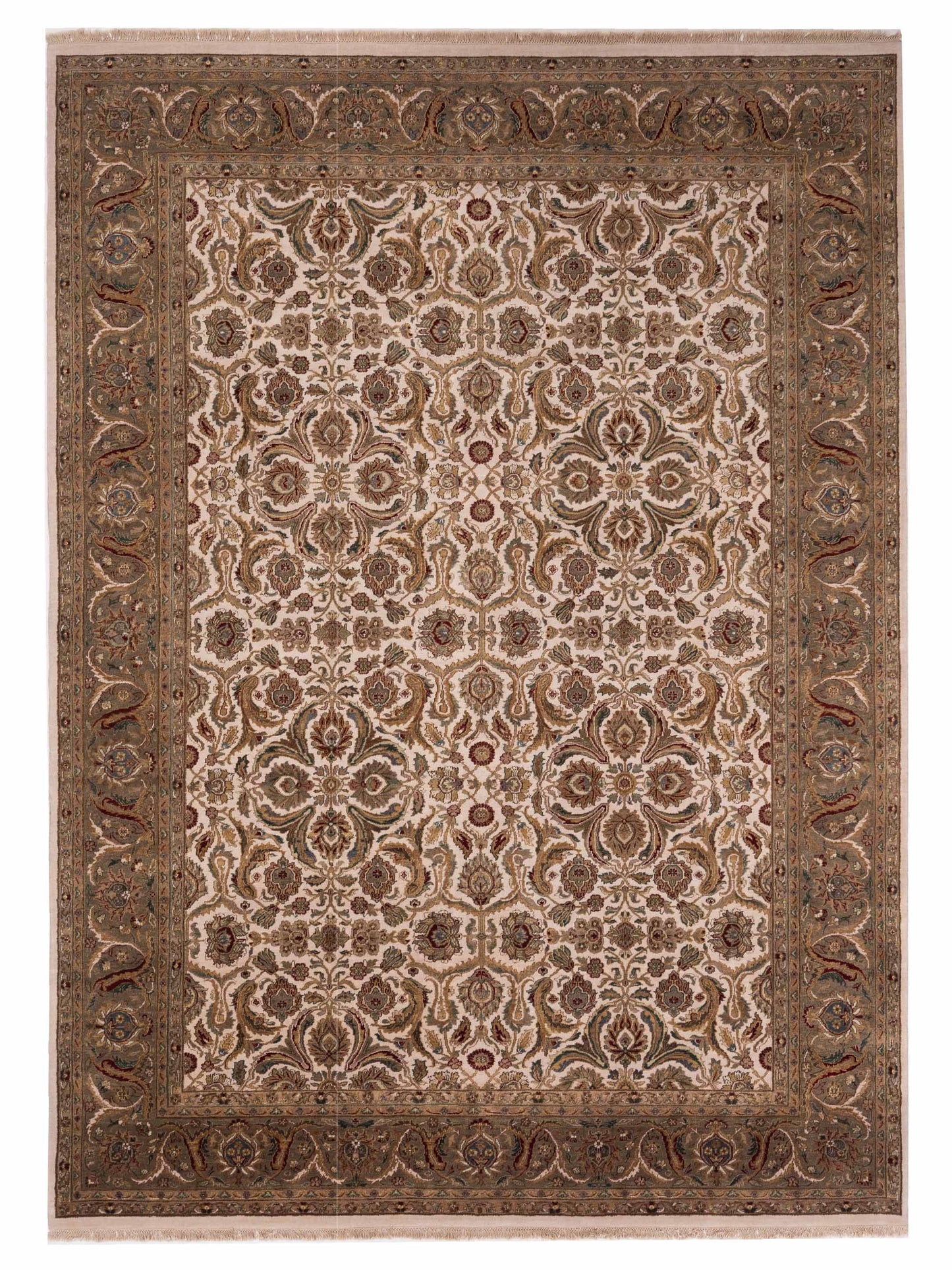 Rajpur Crown  Ivory Green Transitional